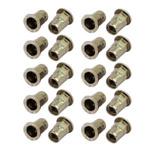 uxcell リベットナット フラットヘッド インサート ファスナー