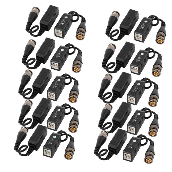 uxcell ビデオバラントランシーバ ABSシェル エレクトロニックパーツ クロストーク 10ペア...