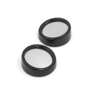 uxcell ブラインドスポットミラー 補助ミラー プラスチック 凸 直径35mm ブラック 2個入り