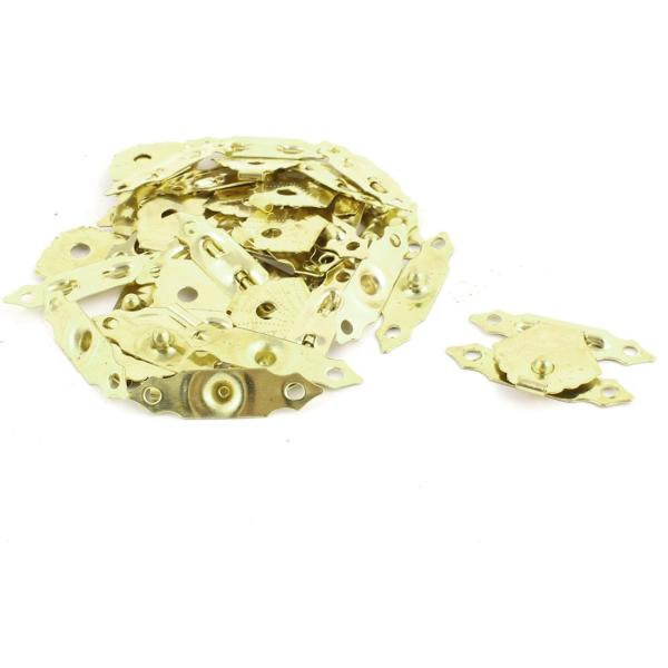 uxcell ボックスラッチ ドールハウス 合金 ゴールド ジュエリーボックス トランク 20個入り