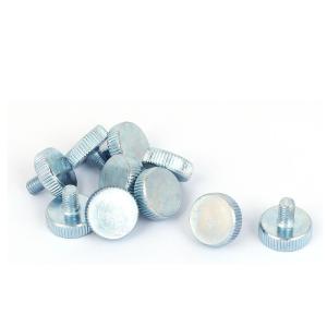 uxcell ローレットノブ つまみネジ 炭素鋼 平型 M5x8mm 10個入り