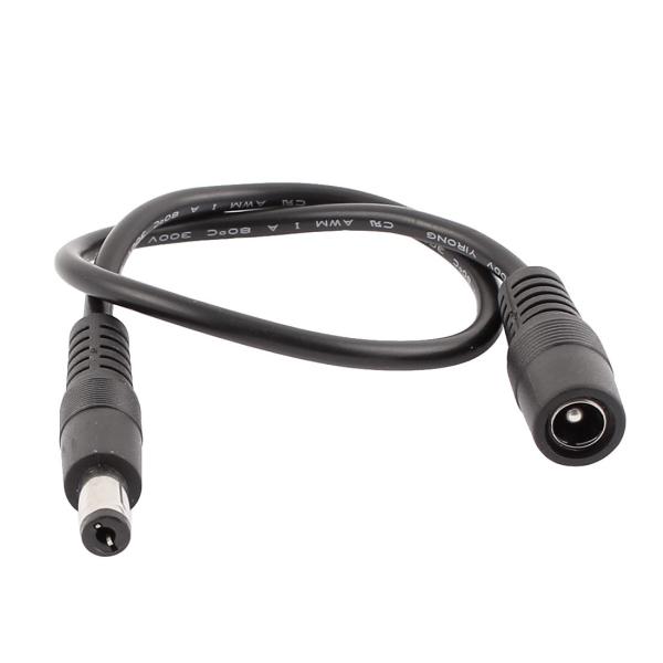 uxcell CCTVエクステンション ケーブル 0.3M 1 DC メスと 2 DC オス 5.5...