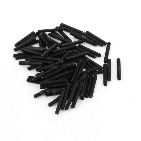 uxcell M3 x 20mm グラブスクリュー 六角穴付きセット ヘッドレスカップポイント 合金...