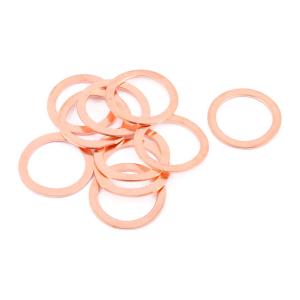 uxcell 平ワッシャ 銅ワッシャー フラットリング クラッシュ