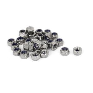 uxcell ナイロンインサートロックナット ナイロンインサート六角ロックナット