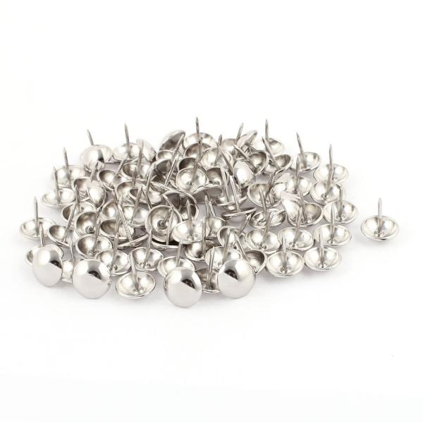 uxcell 室内装飾ピン ドーム型タック メタル 装飾部品 80個入り