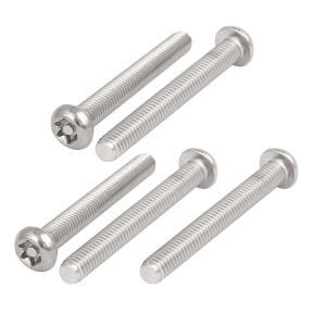 uxcell いたずら防止ねじ 304ステンレス鋼 ボタン頭 M6x50mm