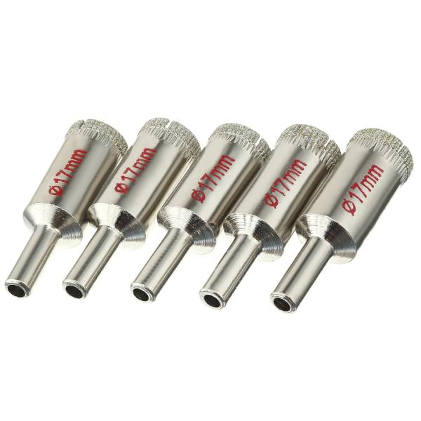 uxcell ダイヤモンドグリットホールソー ドリルビット タイルグラス用 マーブルドリルビット 5...