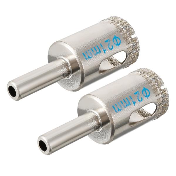 uxcell コアビット ガラス穴あけ 穴あけ ダイヤモンドドリルビット タイルグラス用 マーブルド...