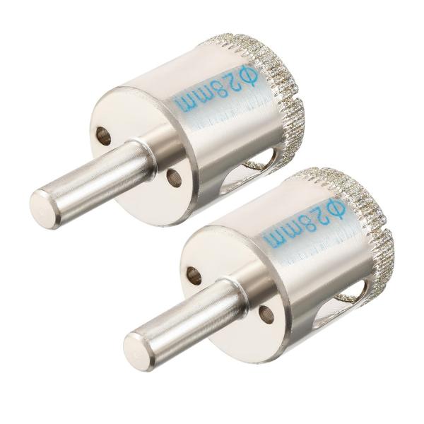 uxcell コアビット ガラス穴あけ 穴あけ ダイヤモンドドリルビット カッターツール 28mm穴...