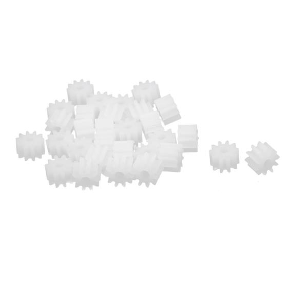 uxcell 歯車 ギア プラスチック材質 歯数10 穴径1.95mm シングルギア RCモデル用 ...