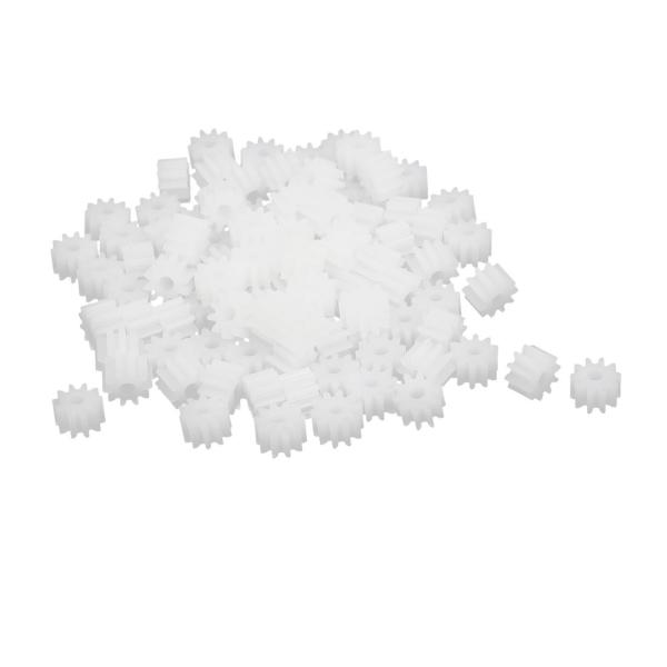 uxcell 歯車 ギア プラスチック材質 歯数10 穴径1.95mm シングルギア RCモデル用 ...