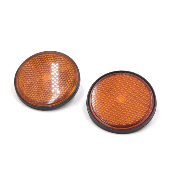 uxcell オートバイリフレクター 56mm 直径 オートバイ スクーター ATV ラウンド リフ...