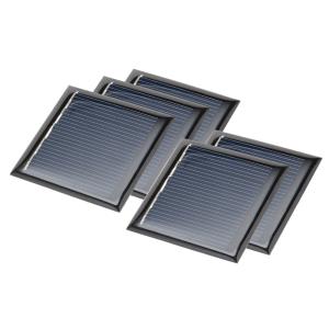uxcell ソーラーパネル 多結晶太陽電池パネル 3V 110mA 60mm x 55mm 5