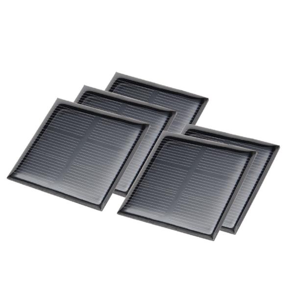 uxcell ソーラーパネル 多結晶太陽電池パネル 1.5V 52mm x 52mm 5個入り