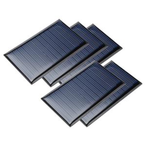 uxcell ソーラーパネル 多結晶太陽電池パネル 6V 60mA 72mm x 45mm 5個入り