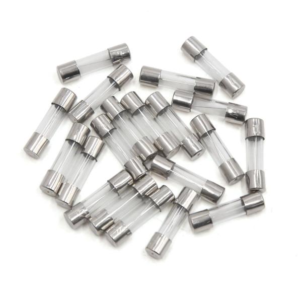 uxcell ガラスチューブヒューズ 汎用 5 x 20mm 7A ファストブロー タイプ ガラスチ...