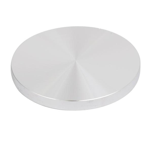 uxcell アルミニウムディスク ガラストップアダプター 円形ディスク 8×80mm M10穴径 ...