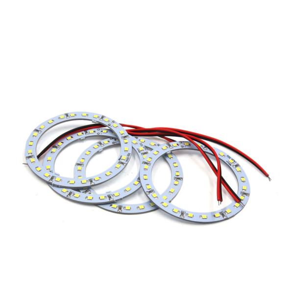 uxcell エンジェルのアイLED 12V ホワイト 80mm 24 SMD LED リング ライ...
