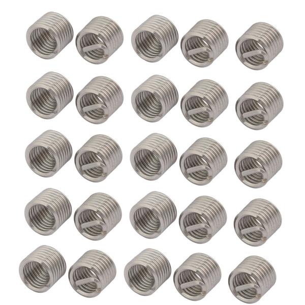 uxcell コイルインサート スプリュー 304ステンレス鋼 M8x1.25mmx12mm 25個...