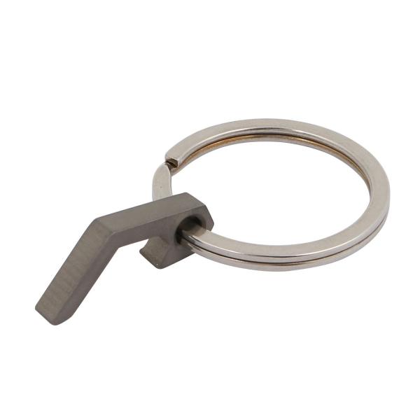 uxcell 栓抜き チタン合金TC4材質 EDCツール キーホルダーキーリング オリジナルチタン ...