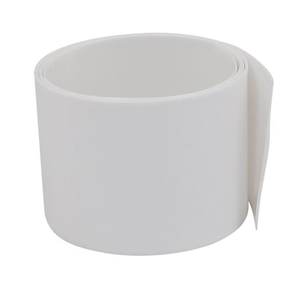 uxcell 熱収縮チューブ ホワイト フラット幅40mm 長さ1M PVC 9Vバッテリーパック対...