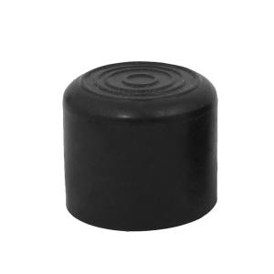 uxcell パイプキャップ カバー プロテクター 直径30mm ブラック ゴム PVC ラウンド
