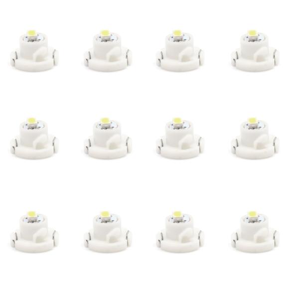 uxcell 計器灯 12V T4.2 1206-SMD ホワイト LED 車内 ダッシュボードパネ...