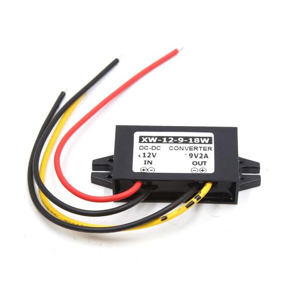 uxcell 車の電源トランス DC 12V ― 9V 2A 自動車 ステップ ダウン リデューサー...