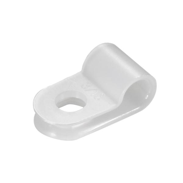 uxcell Rタイプケーブルクランプ ケーブル直径5mm 取付穴径4.8mm ナイロンプラスチック...
