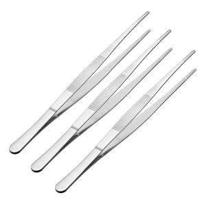 uxcell ピンセット テーパードストレートブラントチップ