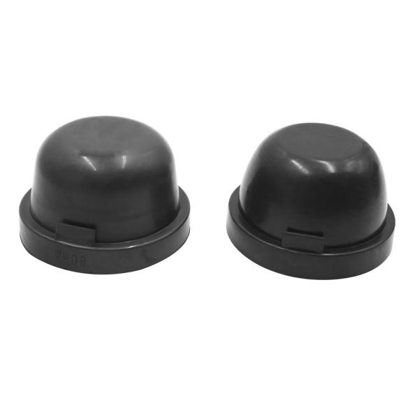 uxcell カーヘッドライトダストカバー 80mm ラバー 防水 カー LED HID ヘッドライ...