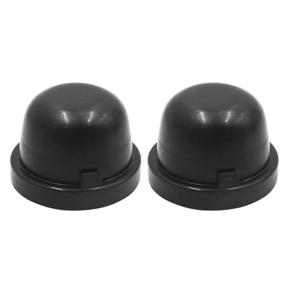 uxcell カーヘッドライトダストカバー 70mm ブラック ラバー 防水 カー LED ヘッドラ...