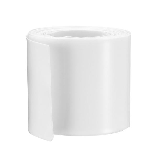 uxcell PVC熱収縮チューブ バッテリーラップ 幅43mm 長さ2M 26650電池用 ホワイ...