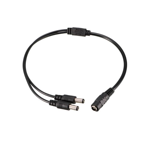 uxcell DC パワースプリッターケーブル 1メスー2 オス 5.5mmx2.1mm CCTVカ...