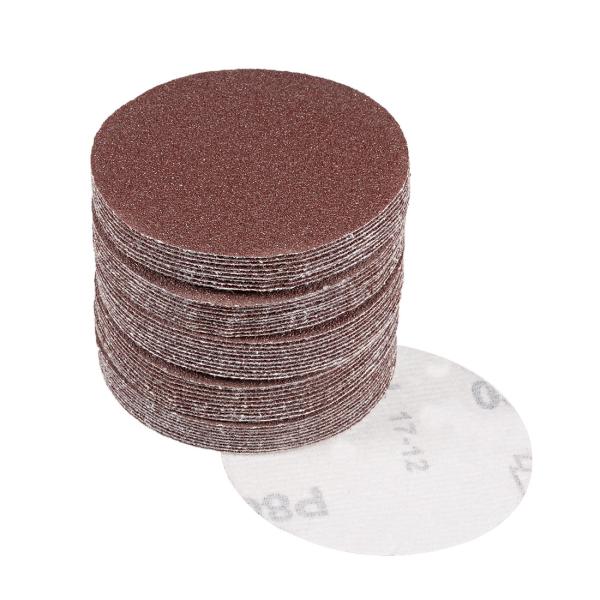 uxcell サンディングディスク 紙やすり サンドペーパー 外径75mm 80グリット 50枚入