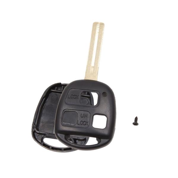 uxcell キーシェル リモートキーフォブシェル 3ボタン レクサスES300 GS300 SC3...
