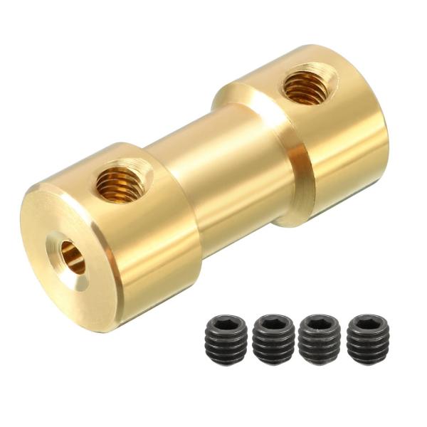 uxcell ユニバーサルジョイント シャフトカプラー 2mm x 2mm 銅 コネクタアダプタ R...