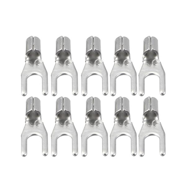 uxcell U型圧着端子 非絶縁U端子 AWG22-16ワイヤケーブルコネクタ SNB1.25-3...