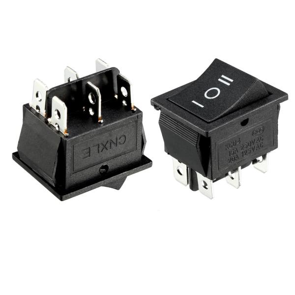 uxcell ロッカースイッチ マイクロスライドスイッチ AC 250V/15A 125V/20A ...