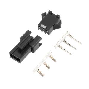 uxcell ハウジング圧着端子コネクタ 2.54mm 4ピン 黒 プラスチック