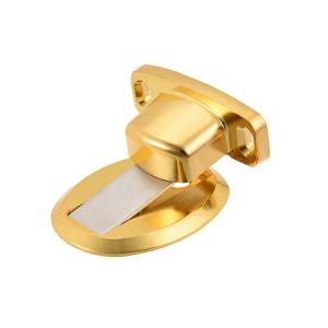 uxcell ドアストッパー 亜鉛合金 磁気ドアストッパー ゴールドトーン