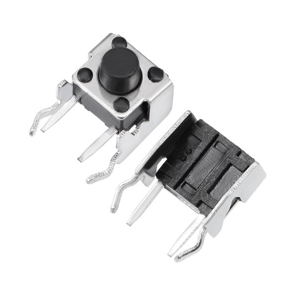 uxcell マイクロタクトスイッチ 押しボタンスイッチ PCBサイド取付 固定ブラケット 2ターミ...