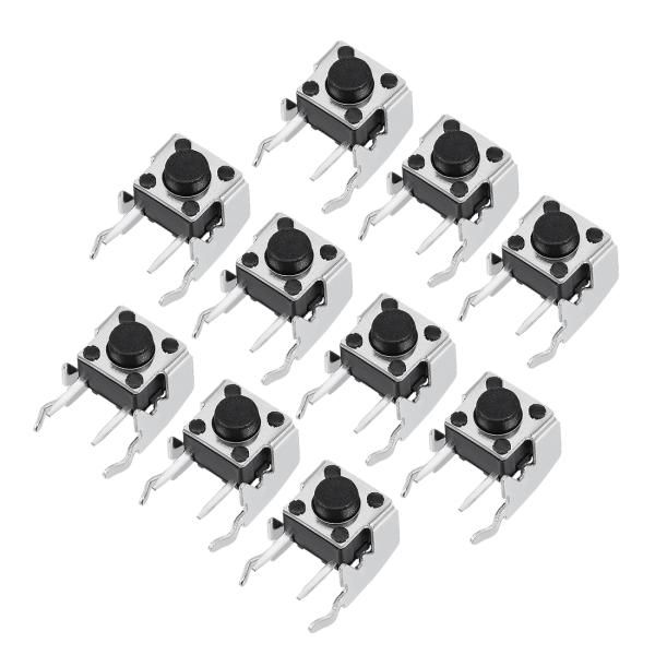 uxcell マイクロタクトスイッチ 押しボタンスイッチ PCBサイド固定ブラケット 2ターミナル ...