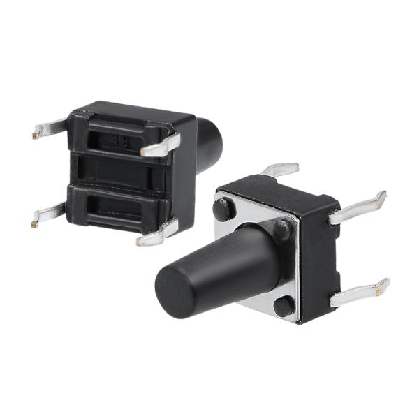 uxcell マイクロタクトスイッチ 押しボタンスイッチ パネルミニ PCBモメンタリ DIP 6x...