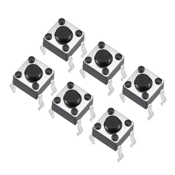 uxcell マイクロタクトスイッチ 押しボタンスイッチ PCBモメンタリ パネルミニ 4.5x4....