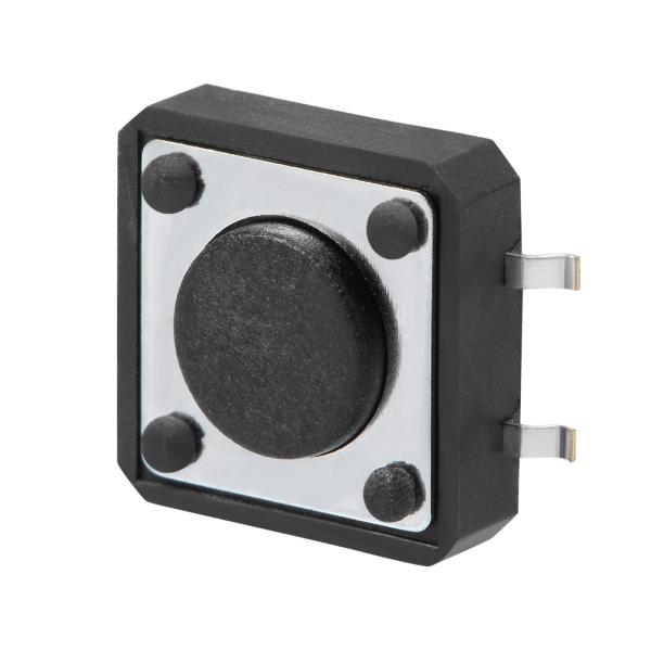 uxcell マイクロタクトスイッチ 押しボタンスイッチ 12x12x4.3mm ブラック 80枚入...