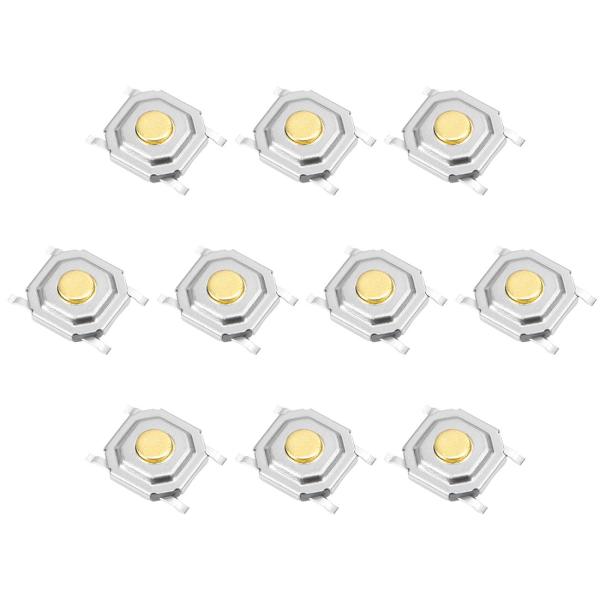 uxcell マイクロタクトスイッチ 押しボタン SPST 5x5x1.5mm PCB SMD SM...