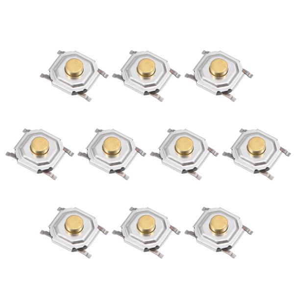 uxcell マイクロタクトスイッチ 押しボタン SPST 5x5x2mm 瞬時接点 10枚入り