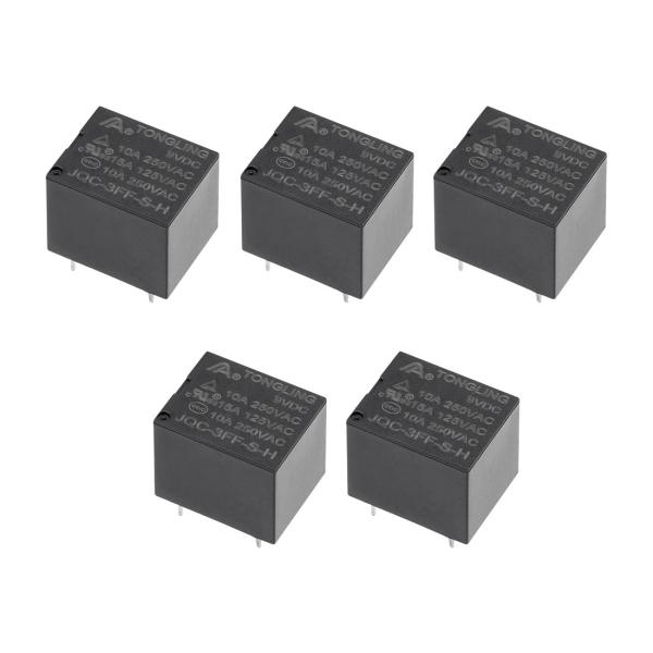 uxcell PCB電磁パワーリレー 汎用リレー DC 9V SPST 4ピン JQC-3FF-S-...